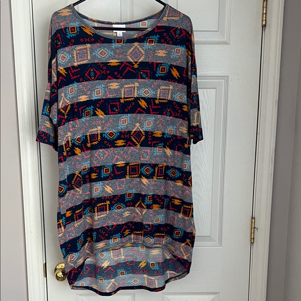 LuLaRoe Multicolor Geometric Tunic